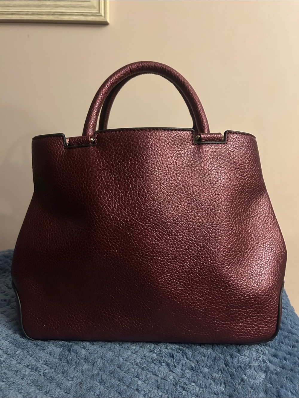 Call It Spring Maroon Pebbled Satchel